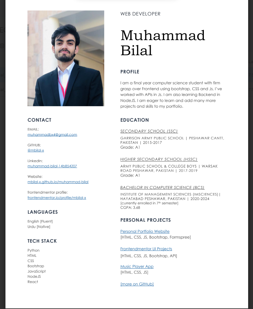 resume